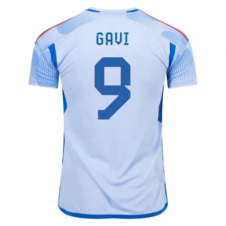 Espanja GAVI 9 Vieras Mm-Kisat 2022 - Jalkapallo Pelipaidat (S/S) Espanja GAVI 9 Vieras Mm-Kisat 2022 - Jalkapallo Pelipaidat (S/S)